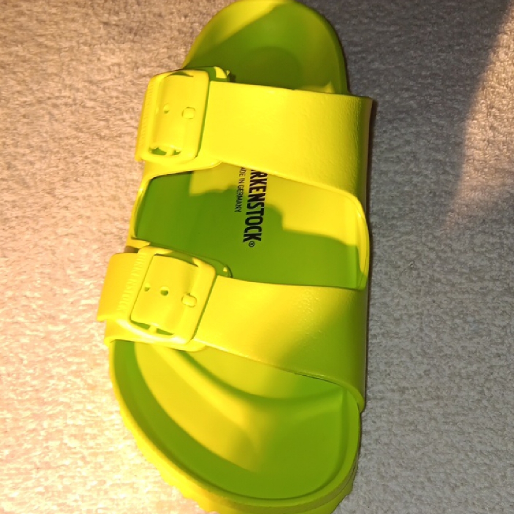 Birkenstock Kids Neon Yellow Sandals